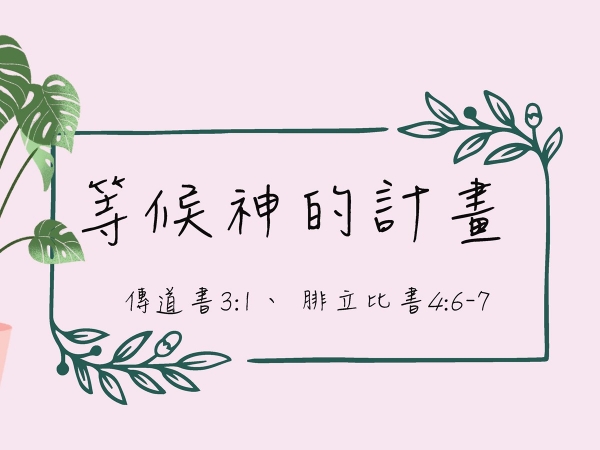 𝐍𝐎𝟐𝟏-等候神的計劃